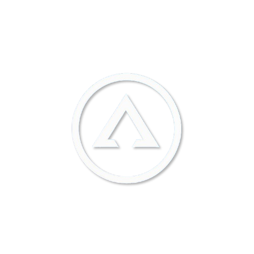 Logo da Arcádia Mídia com monograma 'A' minimalista. Agência de marketing especialista em produção audiovisual e tráfego pago.